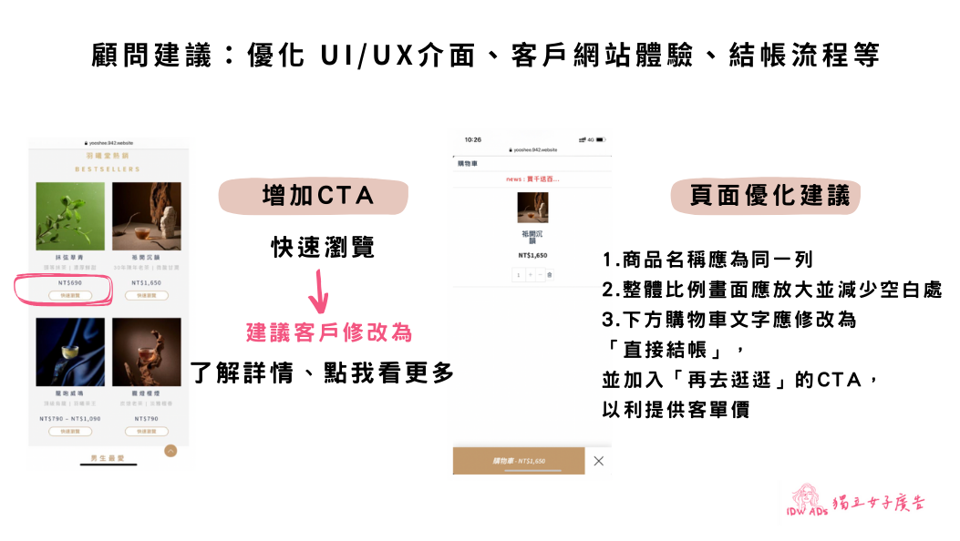 UX/UI/CTA