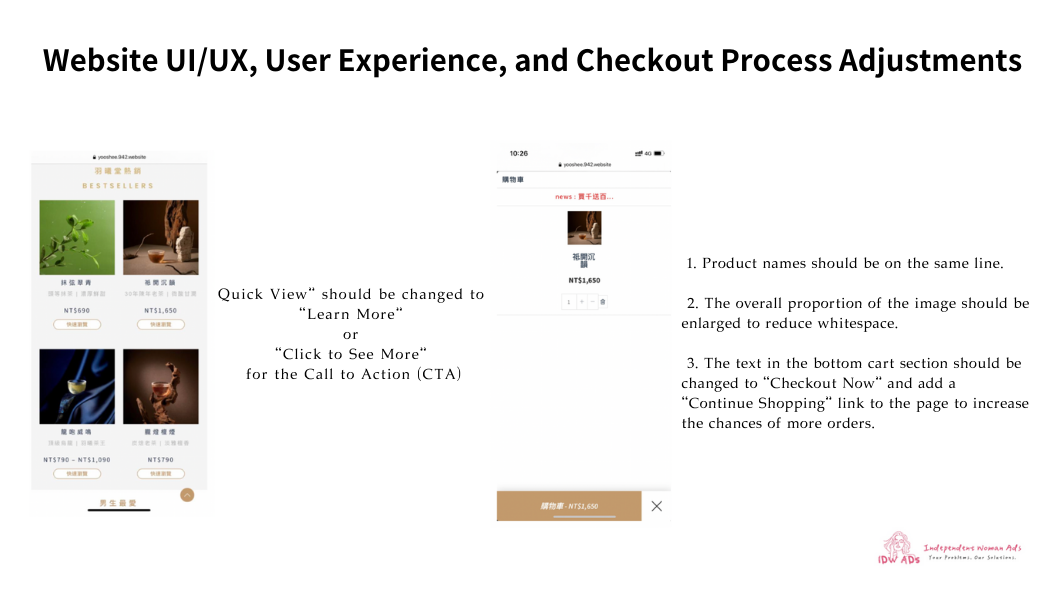UX/UI/CTA